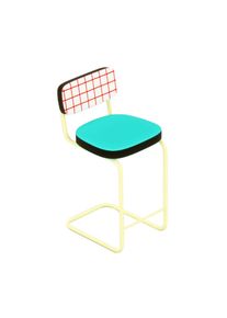 Superstool Barhocker Seletti Rotes Gitter