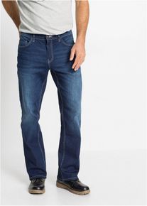 Regular Fit Stretch-Jeans Bootcut in blau, Grösse 46, 98% Baumwolle, bonprix