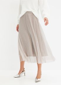 Jerseyrock in grau, Gr&ouml;sse 36/38 (S), bonprix