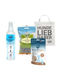 Körperpflege-Sparset mit rückfettendem Hundeshampoo von Bellfor Hundefutter