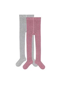 s.Oliver, Herren, s.Oliver Strumpfhose &raquo;essentials&laquo; 2er Pack, mit nahtloser Verarbeitung, heather rose melange, l.grau, 110/116, Strumpfhose von 