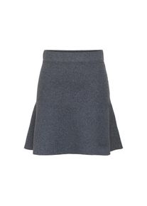Only , Strickrock »ONLAMA LIFE SKATER SKIRT CC KNT« , grau , Minirock von Only