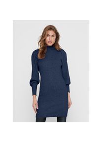 Only, Unisex, Only Strickkleid &raquo;ONLKATIA L/S DRESS KNT NOOS&laquo;, naval academy detail:with melange, L, N-Gr, Pflegeleichtes Material: 50% Viskose, 27% 