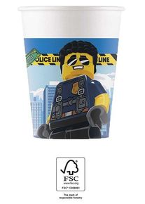 Procos 8 Lego City FSC Pappbecher 200ml