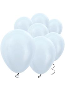 100 mini palloncini bianchi setosi 12,7 cm