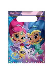 8 sacchetti regalo luccicanti e brillanti 24,1 x 16,5 cm