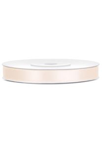 partydeco 25m Cremeweißes Satin Geschenkband