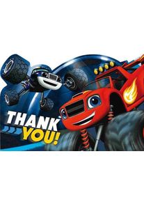8 carte di ringraziamento di Blaze and the Monster Machines