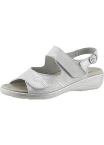 Damen Sandalette silberfarben