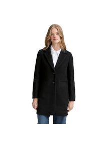 Tom Tailor Denim, Unisex, Tom Tailor Denim Wollmantel mit Taschen, deep schwarz, XXL (44), Mantel von Tom Tailor Denim