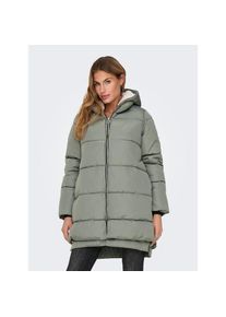 Only, Unisex, Only Steppmantel &raquo;ONLKELLY NORA LONG PUFFER COAT OTW&laquo;, shadow, L, Modischer Puffercoat von Only