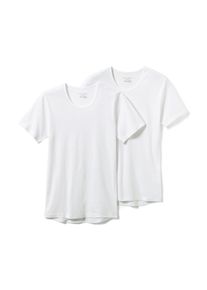 Tchibo - 2 Qualit&auml;ts-Feinripp-Unterhemden - Herren - Gr. S/4 - weiss