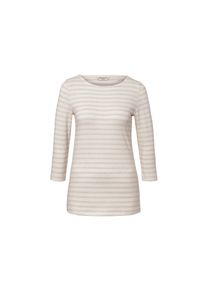 Tchibo - Gestreiftes Shirt mit 3/4-Arm - Damen - Gr. S - beige/gestreift