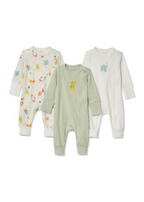 Tchibo - 3 Baby-Pyjamas - Unisex - Gr. 98/104 - mintgrün/print