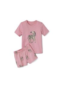Tchibo - Kinder-Shorty-Pyjama - Gr. 98/104 - rosa/print