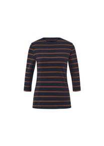 Tchibo - Shirt mit 3/4-Arm - Damen - Gr. S - dunkelblau/gestreift