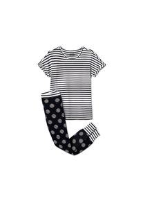 Tchibo - Mädchen-Pyjama - Mädchen - Gr. 134/140 - schwarz/gepunktet