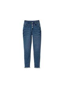 Tchibo - High-Waist-Jeans - Mädchen - Gr. 146/152 - dunkelblau