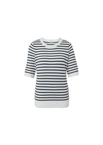 Tchibo - Gestreifter Feinstrickpullover - Damen - Gr. M - weiss/gestreift