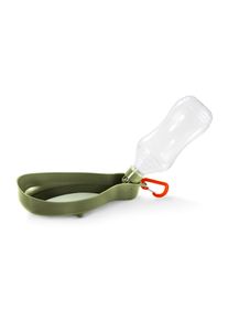 Tchibo - Hunde-Trinkflasche mit integrierter Trinkschale - olivgrün