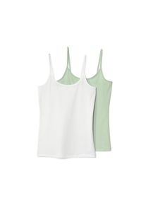 Tchibo - 2 Spaghetti-Hemdchen - Damen - Gr. M - hellgrün