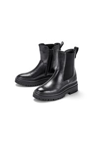 Tchibo - Leder-Boots - Damen - Gr. 41 - schwarz