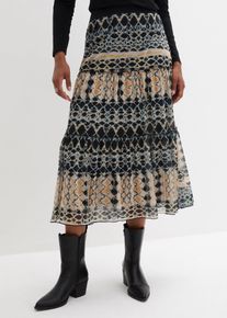 Stufenrock in blau, Gr&ouml;sse 36/38 (S), bonprix