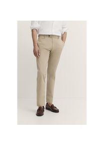 Bugatti, Herren, Bugatti Chinohose mit Stretchfunktion, 50, beige, 35, L&auml;nge 32, Baumwoll-Elasthan-Mix