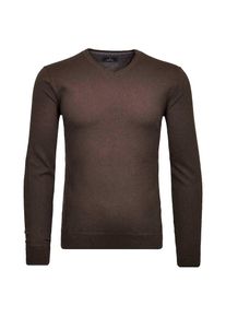 Ragman, Herren, Ragman V-Ausschnitt-Pullover, braun, 56, Baumwolle-Kaschmir-Mix