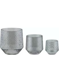 Windlicht »Bezamby«, (3 St.) , grau , Eglo