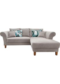 Home Affaire, Home Affaire Ecksofa &raquo;Tassilo Mega Polsterecke mit Kaltschaum im Sitz, bequem, L-Form&laquo;, hellgrau, 100% Polyester, B/H/T: 262 cm x 95 cm 