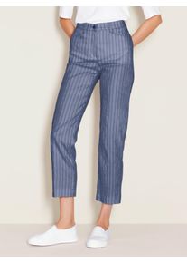Peter Hahn Brax - 7/8-Hose Modell Lorella, blau, Gr. 46, Baumwolle