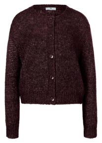 Peter Hahn - Strickjacke mit überschnittener Schulter, rot, Gr. 44, Wolle