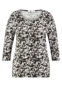 Anna Aura - Rundhals-Shirt mit 3/4-Arm, schwarz, Gr. 52, Viskose