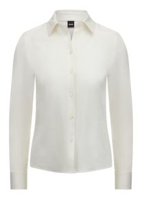 BOSS - Jersey-Bluse Bronta Tuesday, weiss, Gr. 42, Baumwolle