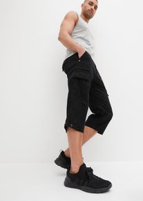 Regular Fit Cargo-Long-Bermuda aus reiner Baumwolle in grau, Grösse 54, 100% Baumwolle, bonprix