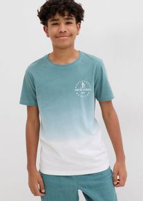 T-Shirt aus reiner Baumwolle in blau, Gr&ouml;sse 152/158, 100% Baumwolle, bonprix