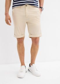 Chino-Bermuda in Regular Fit in beige, Gr&ouml;sse 52, 97% Baumwolle, bonprix