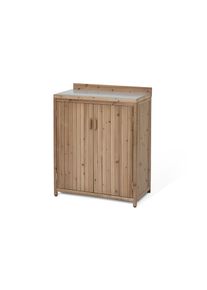 Tchibo - Petite armoire de jardin - marron