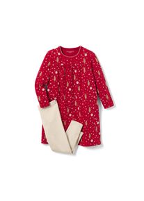 Tchibo - Chemise de nuit pour enfant avec legging - Filles - taille: 98/104 - blanc/rouge
