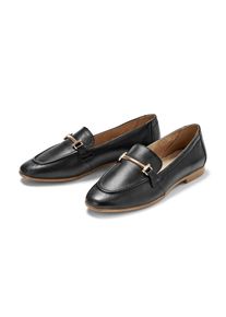 Tchibo - Loafers en cuir - taille: 37 - noir
