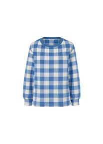 Tchibo - Sweat-shirt &agrave; carreaux - taille: XS - blanc/bleu/&agrave; carreaux