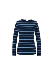 Tchibo - T-shirt rayé à manches longues - taille: L - bleu/à rayures