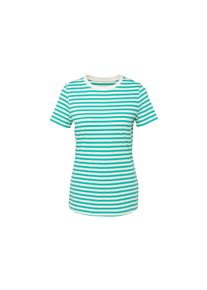 Tchibo - T-shirt basique turquoise-blanc à rayures - taille: L - blanc/vert/à rayures