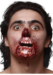 Scraped Face Latex Application