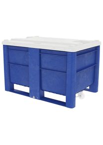 Gro&szlig;beh&auml;lter aus Polyethylen, Inhalt 500 l, Ausf&uuml;hrung 2 Kufen, 4 R&auml;der, ab 6 Stk