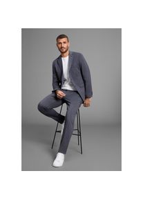 Bruno Banani, Herren, Anzug &raquo;Jersey&laquo; Sakko & Hose, normal elastische Qualit&auml;t, blau melange, 52, N-Gr, elegant, sportliche Jersey-Qualit&auml;t sehr 