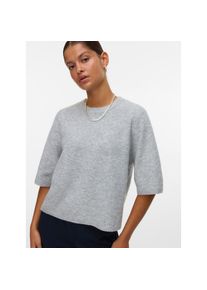 Véro Moda Vero Moda , Rundhalspullover »VMBOOM 2/4 O-NK OVERSIZE PULLOVE GA NOOS« , grau , Lässiger Pullover von Vero Moda