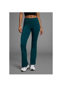 Fayn Sports, Unisex, FAYN SPORTS Leggings Logo als Reflektorprint, schwarz petrol, 19, K + L Gr, Bootcut-Leggings von FAYN SPORTS