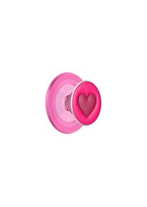 POPSOCKETS , Handy-Halterung »Stitched Sweet Heart MagSafe«, Universalhalterung , rosa , Universalhalterung: Ja